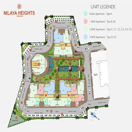 master plan of flats located on rajpur road